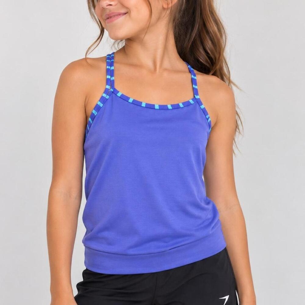 Athleta girl blue tank top